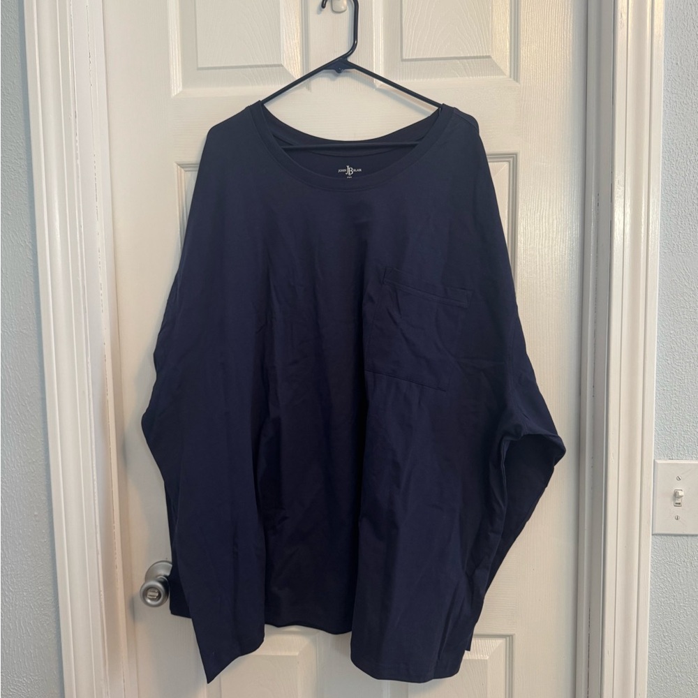 NWOT John Blair Men’s Big & Tall Long Sleeve Chest Pocket Knit Top
